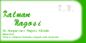 kalman magosi business card
